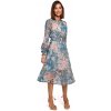 Denní šaty model 141966 Style modrá - květy S-36 Denní šaty model 141966 Style modrá - květy S-36