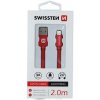 Swissten 71523306 USB / Lightning, 2m, červený Swissten 71523306 USB / Lightning, 2m, červený