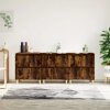Příborníky 3 ks kouřový dub 60 x 35 x 70 cm kompozitní dřevo Hnědá 3185772 Příborníky 3 ks kouřový dub 60 x 35 x 70 cm kompozitní dřevo Hnědá 3185772