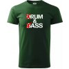 Drum & Bass Rum & Ass tričko Fľaškovozelená