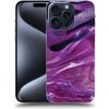 Picasee silikónový čierny obal pre Apple iPhone 15 Pro Max - Purple glitter Picasee silikónový čierny obal pre Apple iPhone 15 Pro Max - Purple glitter