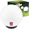 LED ATRIS Solárne záhradné svietidlo poháňané nadzemnou bielou guľou 30 cm RGB LUMILED LED ATRIS Solárne záhradné svietidlo poháňané nadzemnou bielou guľou 30 cm RGB LUMILED