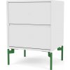 Nočný stolík Drift na zelených nohách biely Nočný stolík Drift na zelených nohách biely
