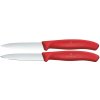 Victorinox Sada 2 kuchynských nožov na zeleninu SWISS CLASSIC 8 cm červená 6.7691.2C1