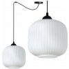 Light Home Závesné svietidlo Riffle Spider 2, 1x biele sklenené tienidlo, b Light Home Závesné svietidlo Riffle Spider 2, 1x biele sklenené tienidlo, b