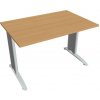 Hobis Pracovný stôl Flex, 120x75,5x80 cm, buk/kov Hobis Pracovný stôl Flex, 120x75,5x80 cm, buk/kov