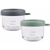 Beaba Tégliky na jedlo sklenené 2x 150 ml Green Grey Beaba Tégliky na jedlo sklenené 2x 150 ml Green Grey