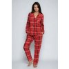 Dámske pyžamo Carola II červené káro M Dámske pyžamo Carola II červené káro M