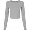Bella Dámsky crop top BL1501 Athletic Heather L Bella Dámsky crop top BL1501 Athletic Heather L