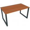 Hobis Pracovný stôl UNI O, 140x75,5x80 cm, čerešňa/čierna Hobis Pracovný stôl UNI O, 140x75,5x80 cm, čerešňa/čierna