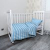 Sablio Mikroplyšové detské obliečky do postieľky Modro-biele pruhy - 120x90 / 40x60 Sablio Mikroplyšové detské obliečky do postieľky Modro-biele pruhy - 120x90 / 40x60