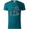 Horolezecké karabíny - Tričko z organickej bavlny - 2XL ( Petrolejová ) Horolezecké karabíny - Tričko z organickej bavlny - 2XL ( Petrolejová )