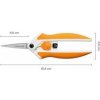 Nožnice na látky, 15 cm, FISKARS EasyAction, oranžová