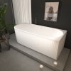 Erga Marina, rohová voľne stojaca vaňa 150x75 cm + odtoková zátka, pravá, biela lesklá, ERG-MARINA-150075R-WH-WH Erga Marina, rohová voľne stojaca vaňa 150x75 cm + odtoková zátka, pravá, biela lesklá, ERG-MARINA-150075R-WH-WH