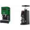Gaggia Classic E24 BC, green + Eureka Atom W 65 Casa, black Gaggia Classic E24 BC, green + Eureka Atom W 65 Casa, black