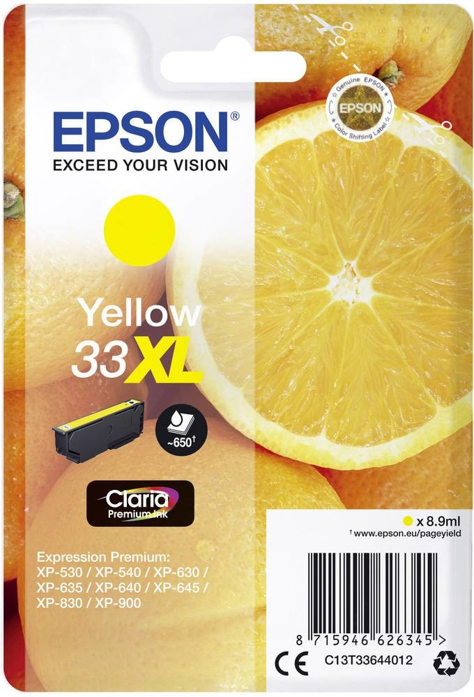 Epson 33XL Yellow - originálny