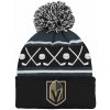 OUTERSTUFF Zimná Čiapka Vegas Golden Knights Face-Off Cuff Pom