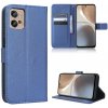 Peňaženkové kožené puzdro DIAMOND na Motorola Moto G32 - Modrá Peňaženkové kožené puzdro DIAMOND na Motorola Moto G32 - Modrá