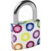 Kinekus Zámok visiaci Flower potlač 3 kľúče Kinekus Zámok visiaci Flower potlač 3 kľúče