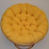 Nábytek PEGAS Polstr deluxe na křeslo papasan 110 cm - žlutý melír Nábytek PEGAS Polstr deluxe na křeslo papasan 110 cm - žlutý melír