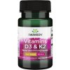 Swanson Vitamíny D3 & K2, 2000 IU & 75 ug, 60 rastlinných kapsúl Swanson Vitamíny D3 & K2, 2000 IU & 75 ug, 60 rastlinných kapsúl