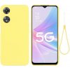 Gumený kryt Pure Color na Oppo A58 5G - Žltá Gumený kryt Pure Color na Oppo A58 5G - Žltá