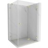 MEXEN/S - Lunar-F sprchovací kút skladacie dvere pravá 90 x 70, transparent, zlato kartáčovaná 836-090-070-55-00-P MEXEN/S - Lunar-F sprchovací kút skladacie dvere pravá 90 x 70, transparent, zlato kartáčovaná 836-090-070-55-00-P
