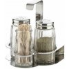TESCOMA Classic - sklenená soľnička a korenička s držiakom na zubné špáradlá TESCOMA Classic - sklenená soľnička a korenička s držiakom na zubné špáradlá