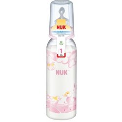 Nuk Fľaša PP 240ml - Ružová