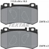 Sada brzdových platničiek kotúčovej brzdy TEXTAR 2347801