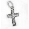 KA 2631W Zlatý prívesok krížik z bieleho zlata
