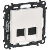 Legrand VALENA LIFE ZÁSUVKA 2X RJ45 CAT.6A STP BIELA Legrand VALENA LIFE ZÁSUVKA 2X RJ45 CAT.6A STP BIELA