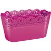 PROSPERPLAST Truhlík s čipkou LACE fuchsie 28,5 cm PROSPERPLAST Truhlík s čipkou LACE fuchsie 28,5 cm