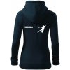 Handball sport - Mikina dámska trendy zipper s kapucňou - XS ( Tmavomodrá (takmer čierna) ) Handball sport - Mikina dámska trendy zipper s kapucňou - XS ( Tmavomodrá (takmer čierna) )