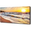 Foto obraz na plátne Západ slnka pláž 100x50 cm Foto obraz na plátne Západ slnka pláž 100x50 cm