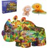 JOKO Puzzle Safari Jednorožec 287ks + 3D zvieratká Lev, Opica JOKO Puzzle Safari Jednorožec 287ks + 3D zvieratká Lev, Opica