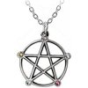 Alchemy Gothic Pentagram s príveskom Wicca P786