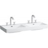 LAUFEN Pro S dvojumývadlo do nábytku, 2x tri otvory, dva prepady, 1200 x 465 mm, biela, s povrchom LCC, H8149664001081 LAUFEN Pro S dvojumývadlo do nábytku, 2x tri otvory, dva prepady, 1200 x 465 mm, biela, s povrchom LCC, H8149664001081