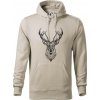 Jeleň kresba - Mikina pánska Cape s kapucňou - XL ( Ľadovo sivá ) Jeleň kresba - Mikina pánska Cape s kapucňou - XL ( Ľadovo sivá )