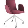 LD SEATING Otočné konferenčné kreslo HARMONY MODERN 870 F95-WH s bielou podnožou s kolieskami LD SEATING Otočné konferenčné kreslo HARMONY MODERN 870 F95-WH s bielou podnožou s kolieskami