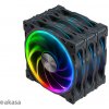 prídavný ventilátor Akasa SOHO AR LED 12 cm RGB 3 ks AK-FN108-KT03 prídavný ventilátor Akasa SOHO AR LED 12 cm RGB 3 ks AK-FN108-KT03