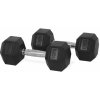 TRINFIT Jednoruční činka pogumovaná HEXA 10 kg