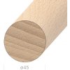 Držadlo k zábradliu buk okrúhle 4,5 cm 3 m