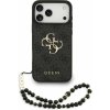 Guess PU 4G Metal Logo Strap kryt iPhone 17 Pro čierny 57983126971 Guess PU 4G Metal Logo Strap kryt iPhone 17 Pro čierny 57983126971