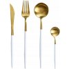 Súprava príborov zlato biela LUXITO Orion Prestige Gold 24 ks pre 6 osôb