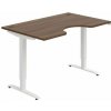 Hobis Pracovný stôl Motion Ergo, ZO, 2S, 140x70,5-120,5x90 cm, orech/biela Hobis Pracovný stôl Motion Ergo, ZO, 2S, 140x70,5-120,5x90 cm, orech/biela