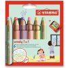 Woody Stabilo 3 v 1 Pastel 6 ks sada so stúhadlom Woody Stabilo 3 v 1 Pastel 6 ks sada so stúhadlom