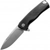 Lionsteel ROK BLACK Aluminum knife, RotoBlock, satin finish blade M390 ROK A BS