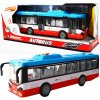Mestský autobus na zotrvačník s osvetlením a zvukom - červený Mestský autobus na zotrvačník s osvetlením a zvukom - červený