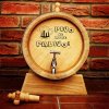 Ručne vyrobený drevený sud z dubu PIVO JE MOJE PALIVO s kohútikom a podstavcom Ručne vyrobený drevený sud z dubu PIVO JE MOJE PALIVO s kohútikom a podstavcom